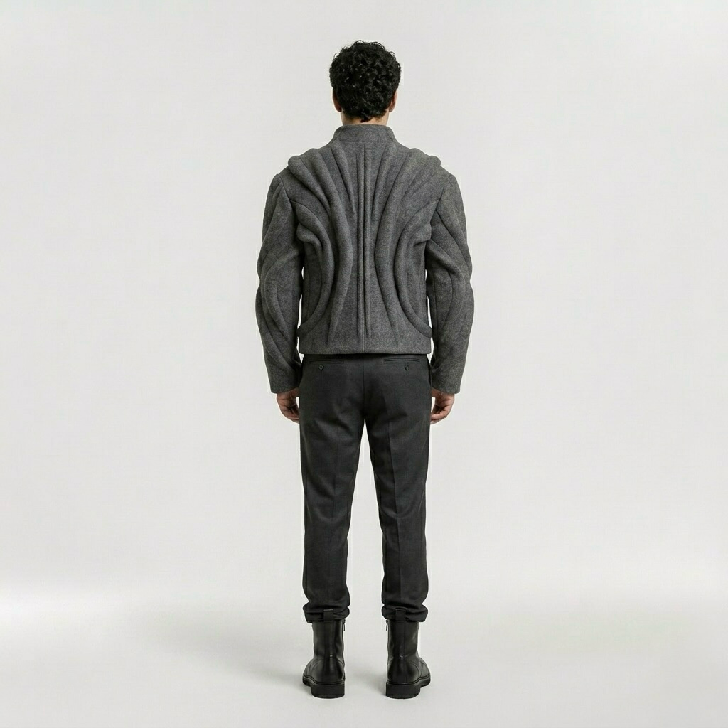 Sculpted Wave Structure Jacket