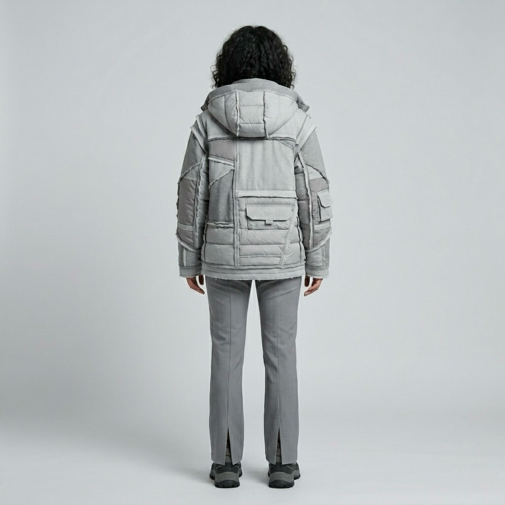Layered Expedition Utility Puffer Jacket