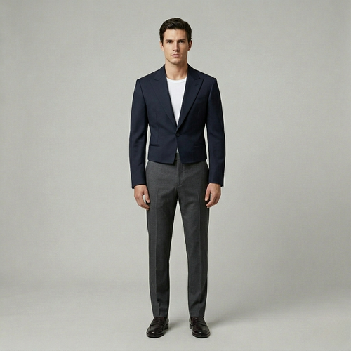 Modern Cropped Tailored Blazer