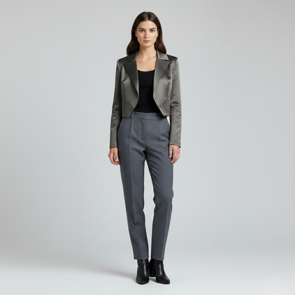 Sculpted Cropped Blazer
