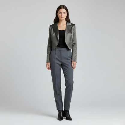 Sculpted Cropped Blazer