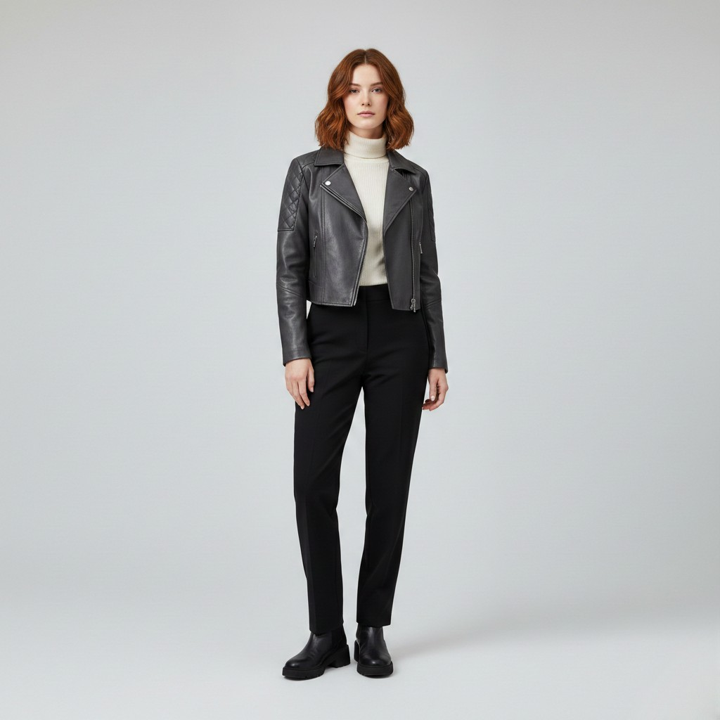 Classic Quilted Moto Jacket