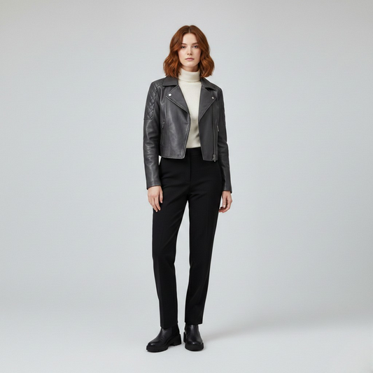Classic Quilted Moto Jacket