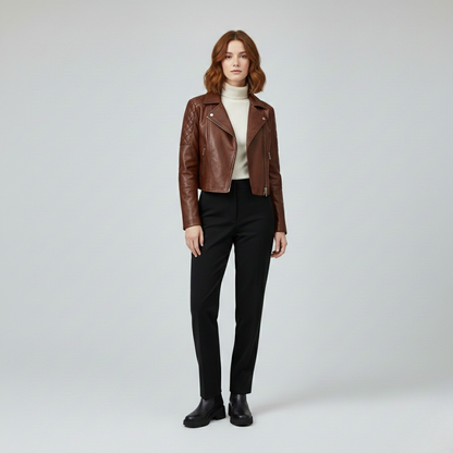 Classic Quilted Moto Jacket