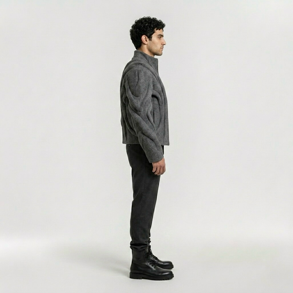 Sculpted Wave Structure Jacket