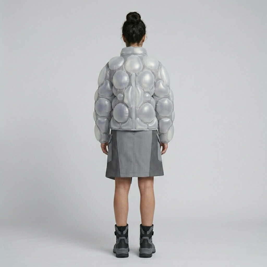 Bubble Quilted Futuristic Puffer Jacket