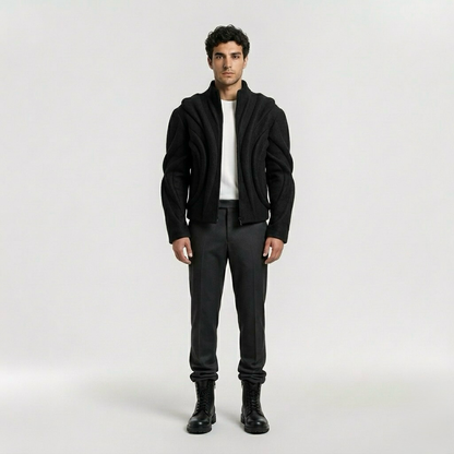 Sculpted Wave Structure Jacket