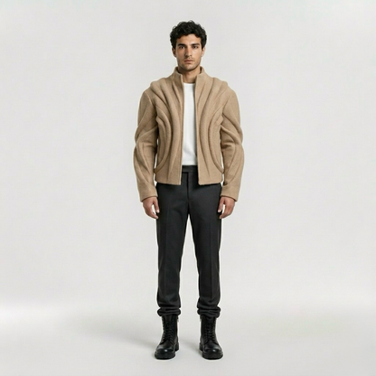 Sculpted Wave Structure Jacket