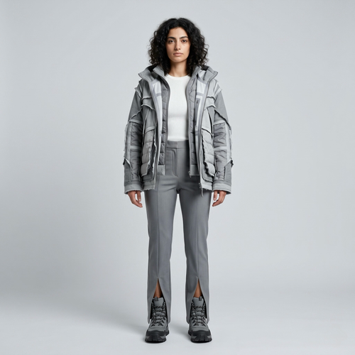 Layered Expedition Utility Puffer Jacket