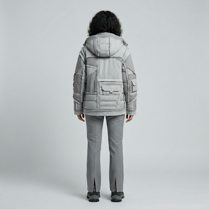 Layered Expedition Utility Puffer Jacket