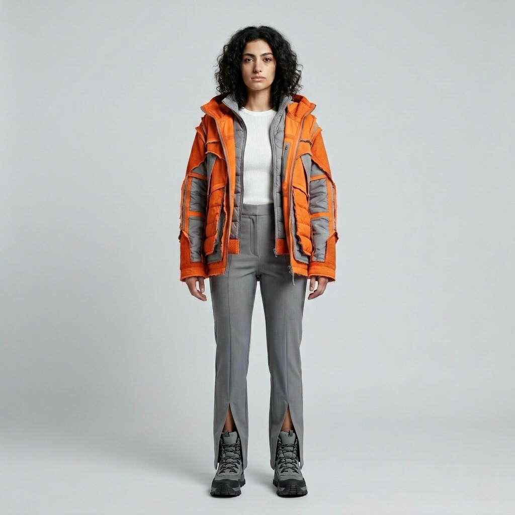 Layered Expedition Utility Puffer Jacket