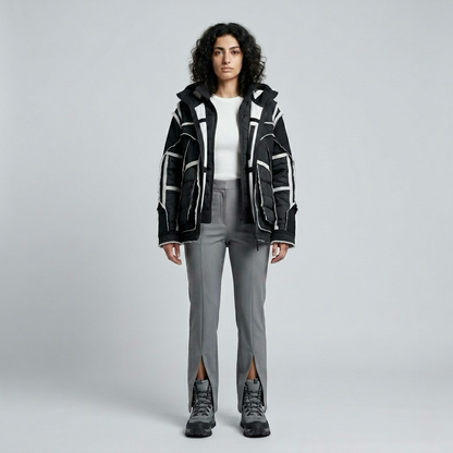 Layered Expedition Utility Puffer Jacket