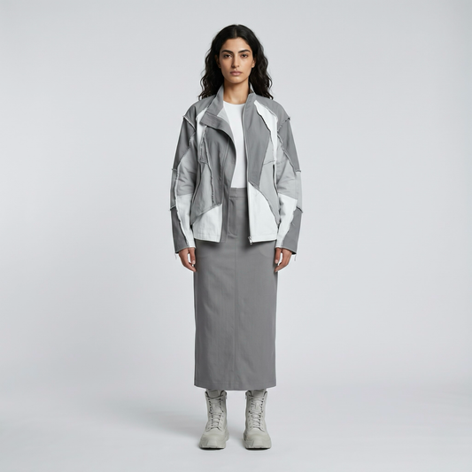Deconstructed Panel Utility Jacket Set
