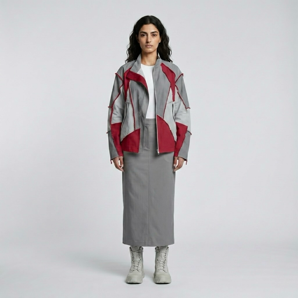 Deconstructed Panel Utility Jacket Set