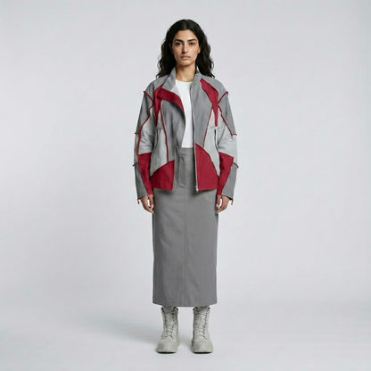 Deconstructed Panel Utility Jacket Set