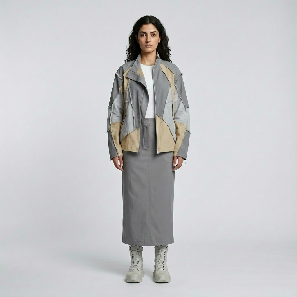 Deconstructed Panel Utility Jacket Set