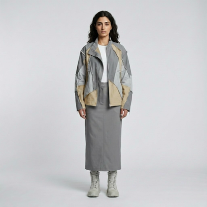Deconstructed Panel Utility Jacket Set
